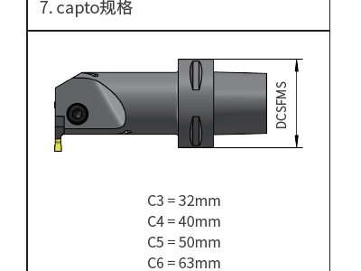 MCD-Capto內孔槽刀